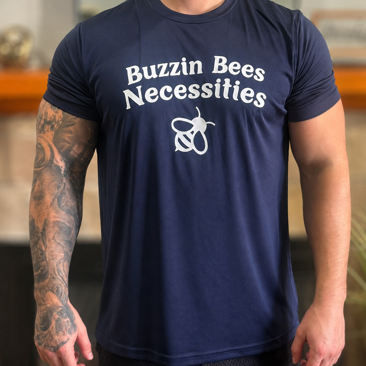 Buzzin Bees T-Shirt - Navy