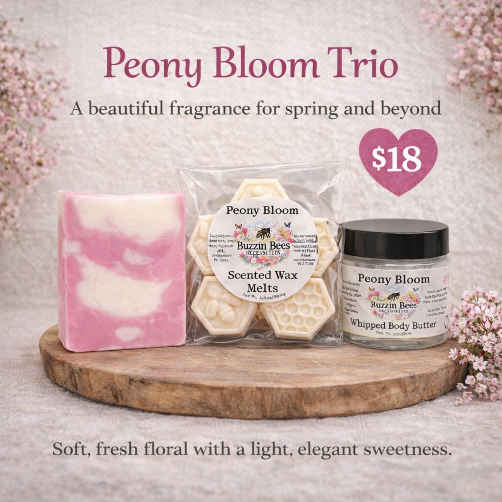 Peony Bloom Trio